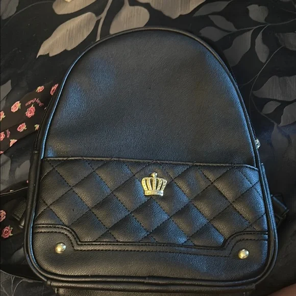 Juicy Couture Backpack with Gold Crown Emblem - Picture 1 of 5
